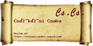 Csókási Csaba névjegykártya